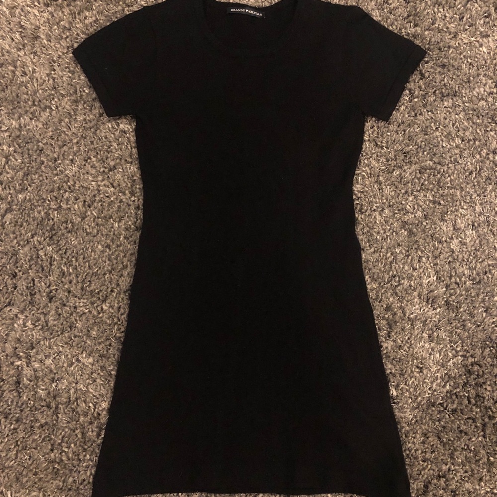 Black brandy melville cotton t-shirt dress
